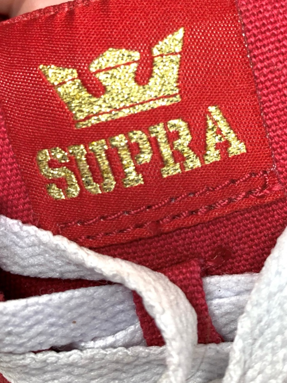 Supra Stacks II Vulc Red Nubuck/Canvas Low-Top Skate Sneakers 8 Mens Sporty Punk - Picture 16 of 16